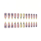 1Floral Press-On Nail Enhancements Miroken