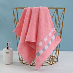 1Luxury terry towel with modern check pattern Miroken