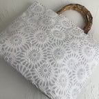 1Exclusive and handcrafted beach bag with bamboo handles Miroken