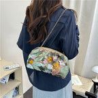 1WoElegant Floral Sequin Clutch Bag Miroken