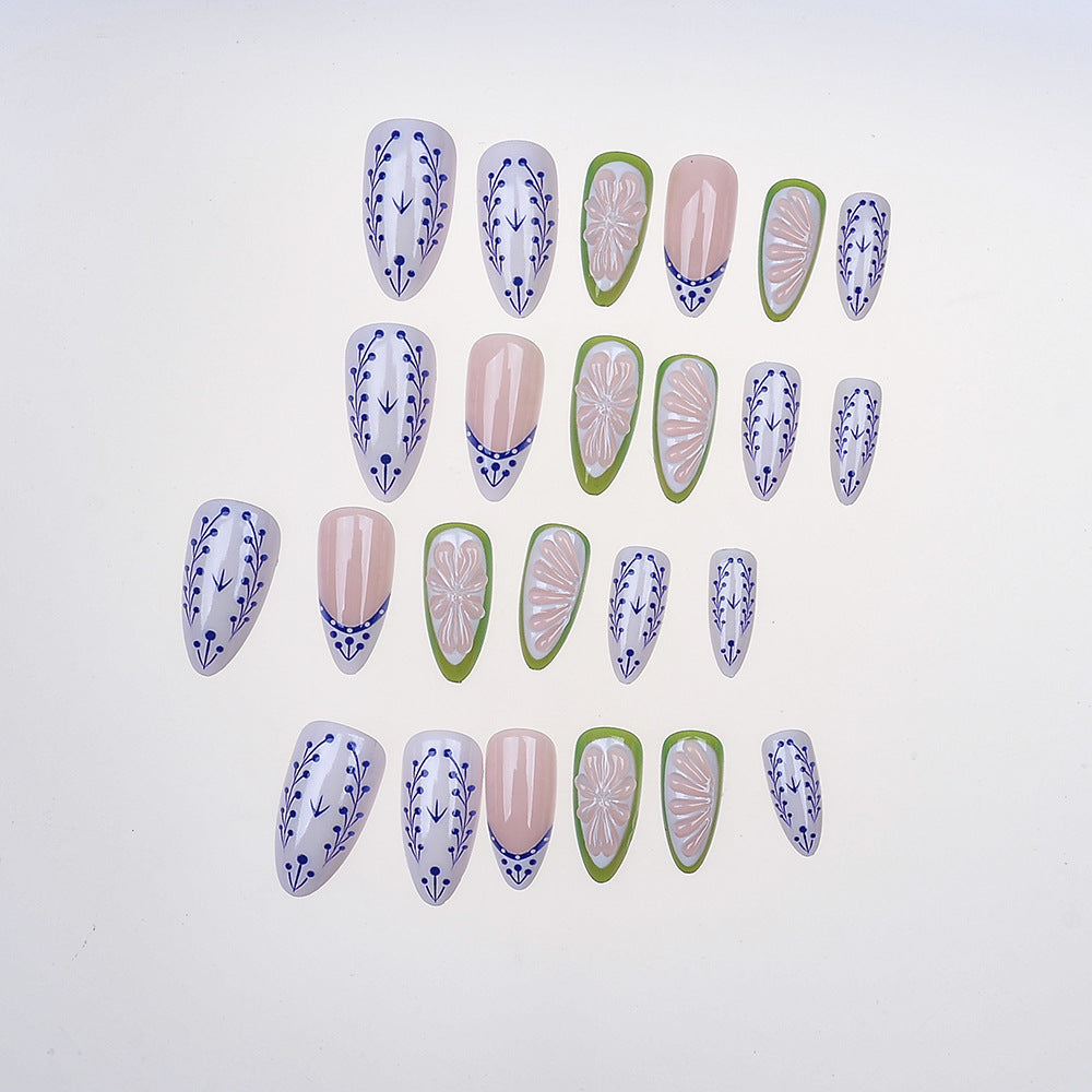 1Premium Decorative Press-On Nails Miroken