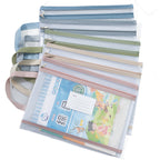 1Transparent Mesh Zipper Pouch Set with Wrist Strap Stationery Organizer Miroken