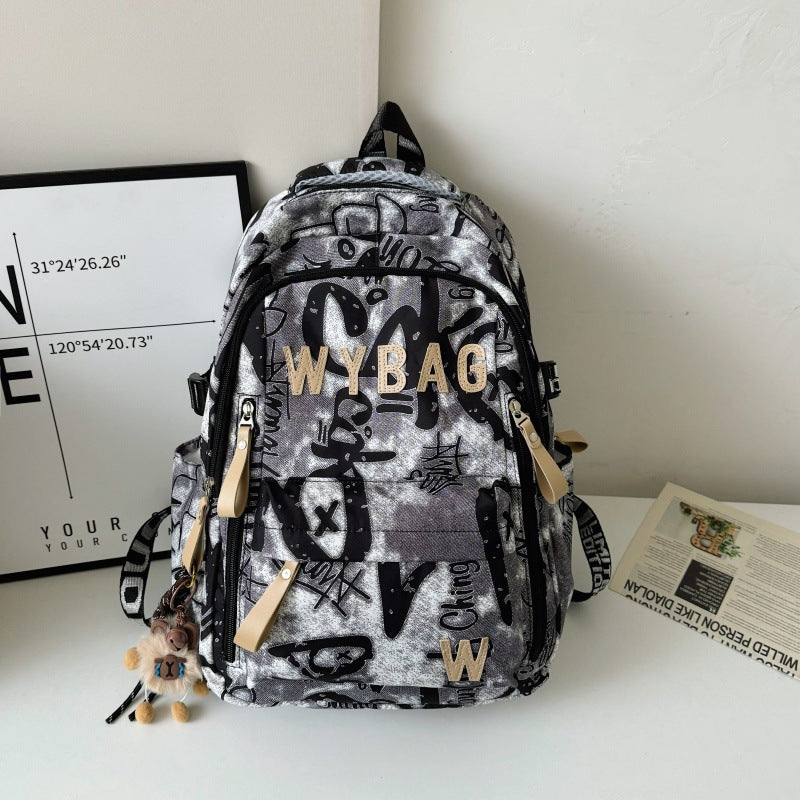 1Stylish Graffiti Print Backpack
