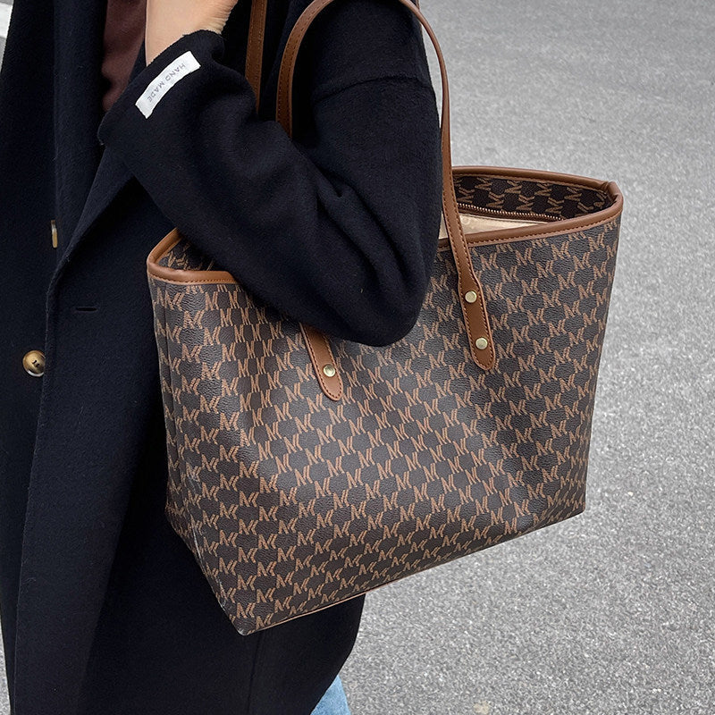 1Elegant Symbol-Patterned Tote Bag Miroken