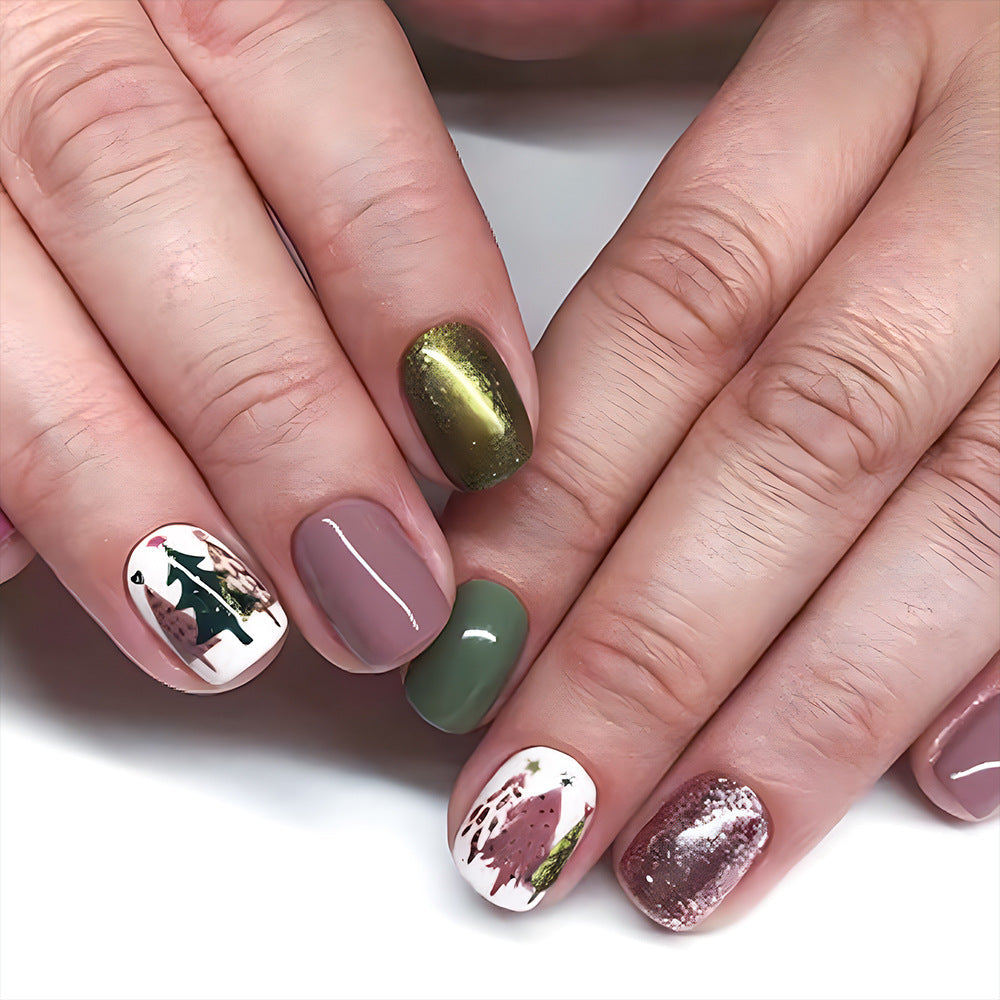 1Seasonal Forest-Themed Nail Art Set Miroken