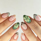 1Artificial nails with modern geometric designs Miroken