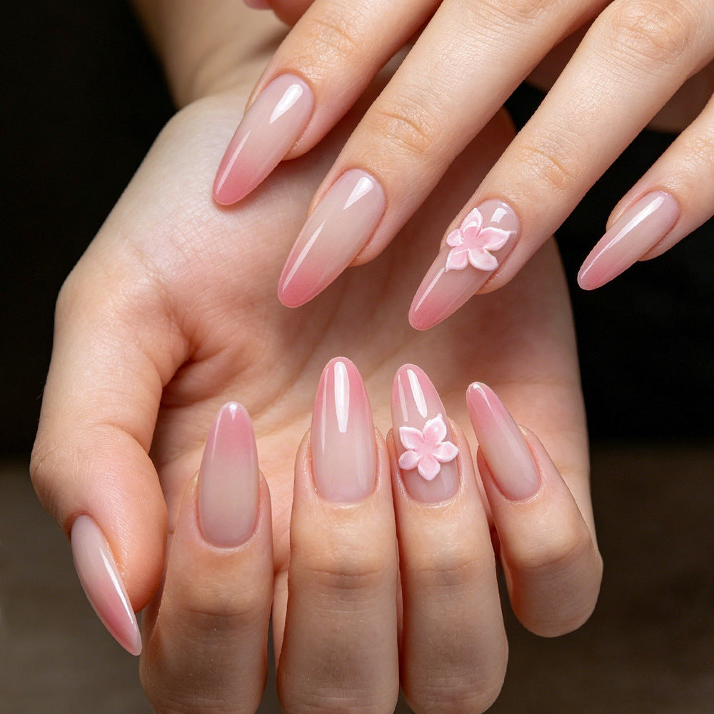 1Elegant Floral Press-On Nails Miroken