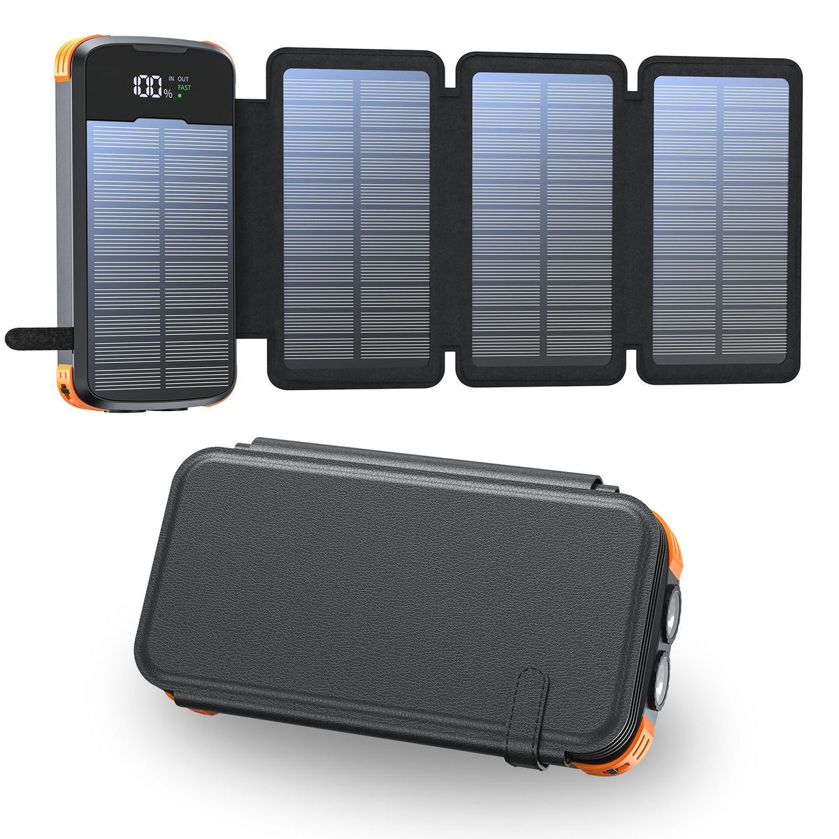1Solar charger with power bank and LED lights Miroken