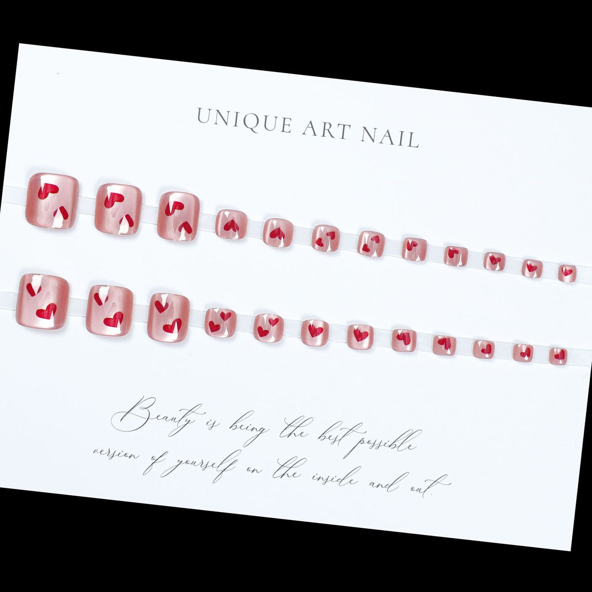 1Creative Heart-Themed Nail Art Set Miroken