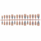 1Artistic Metallic Press-On Nail Set Miroken