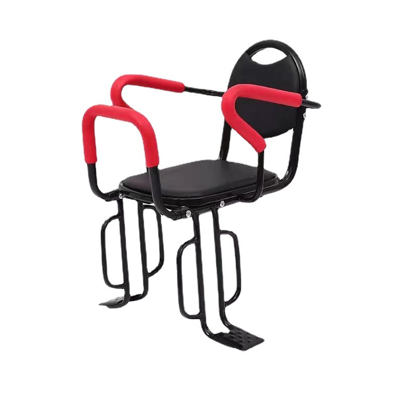1toddler safety bike seat with adjustable five-point harness padded armrests and footrests Miroken