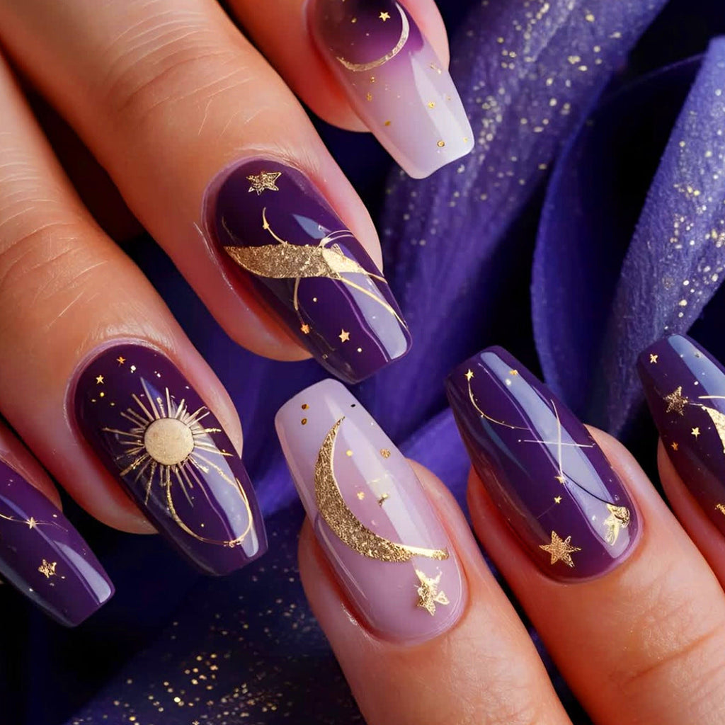 1Celestial-Themed Nail Art Design Set Miroken