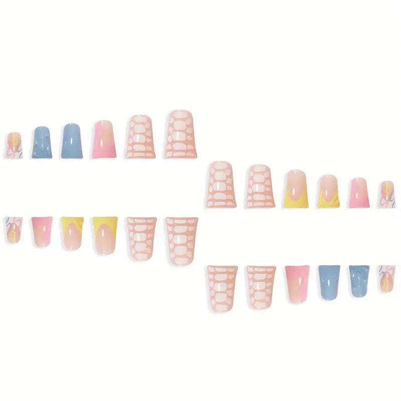 1Abstract Nail Art Extensions Miroken