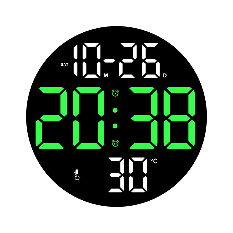 1Digital wall clock with temperature and hygrometer function Miroken