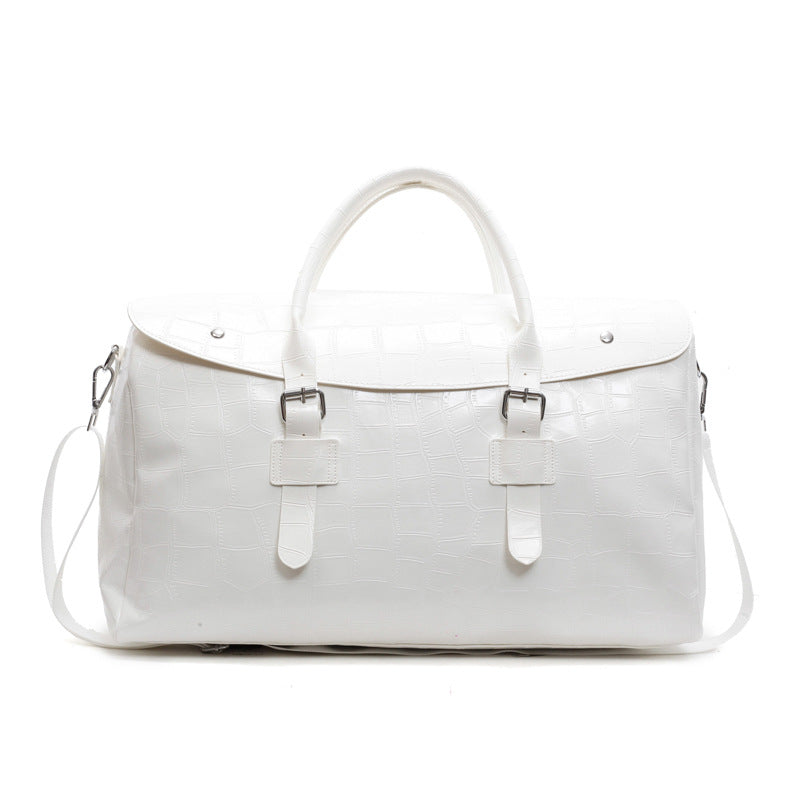 1Crocodile Texture Luxury Travel Duffle Bag Miroken