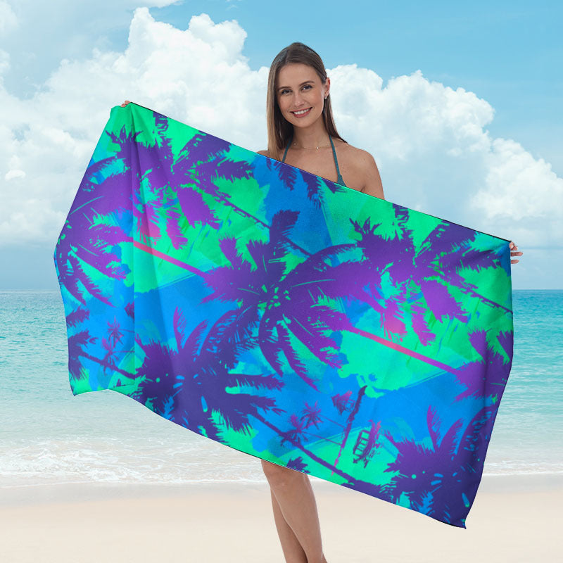 1Beach towel with cheerful fruit motif Miroken