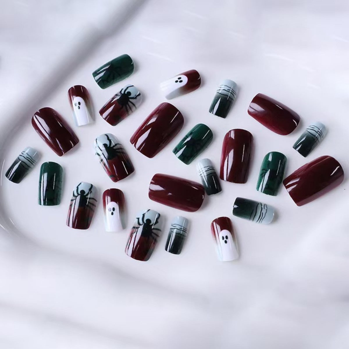 1Spider Design Artificial Nails Miroken