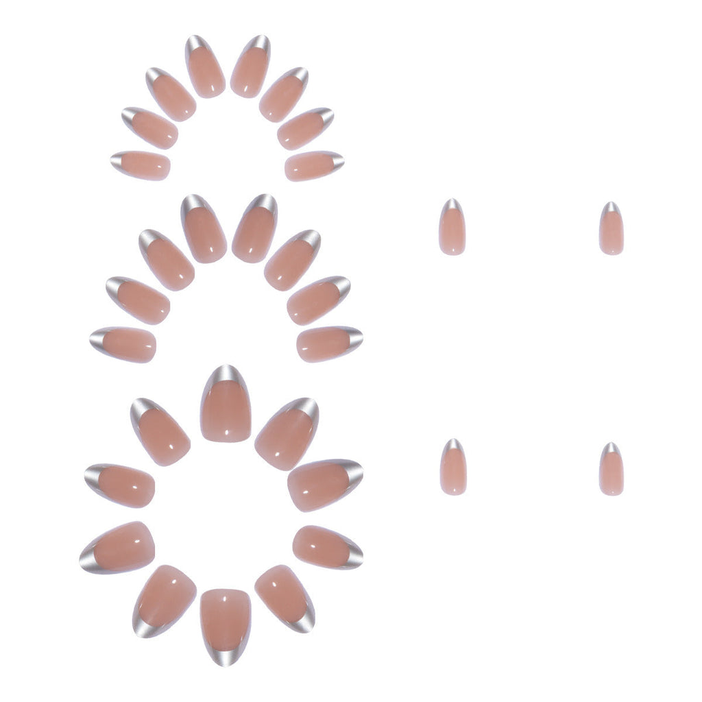 1Stylish French Tip Press-On Nail Set Miroken