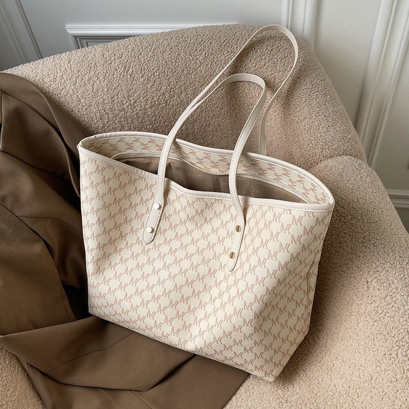 1Elegant Symbol-Patterned Tote Bag Miroken