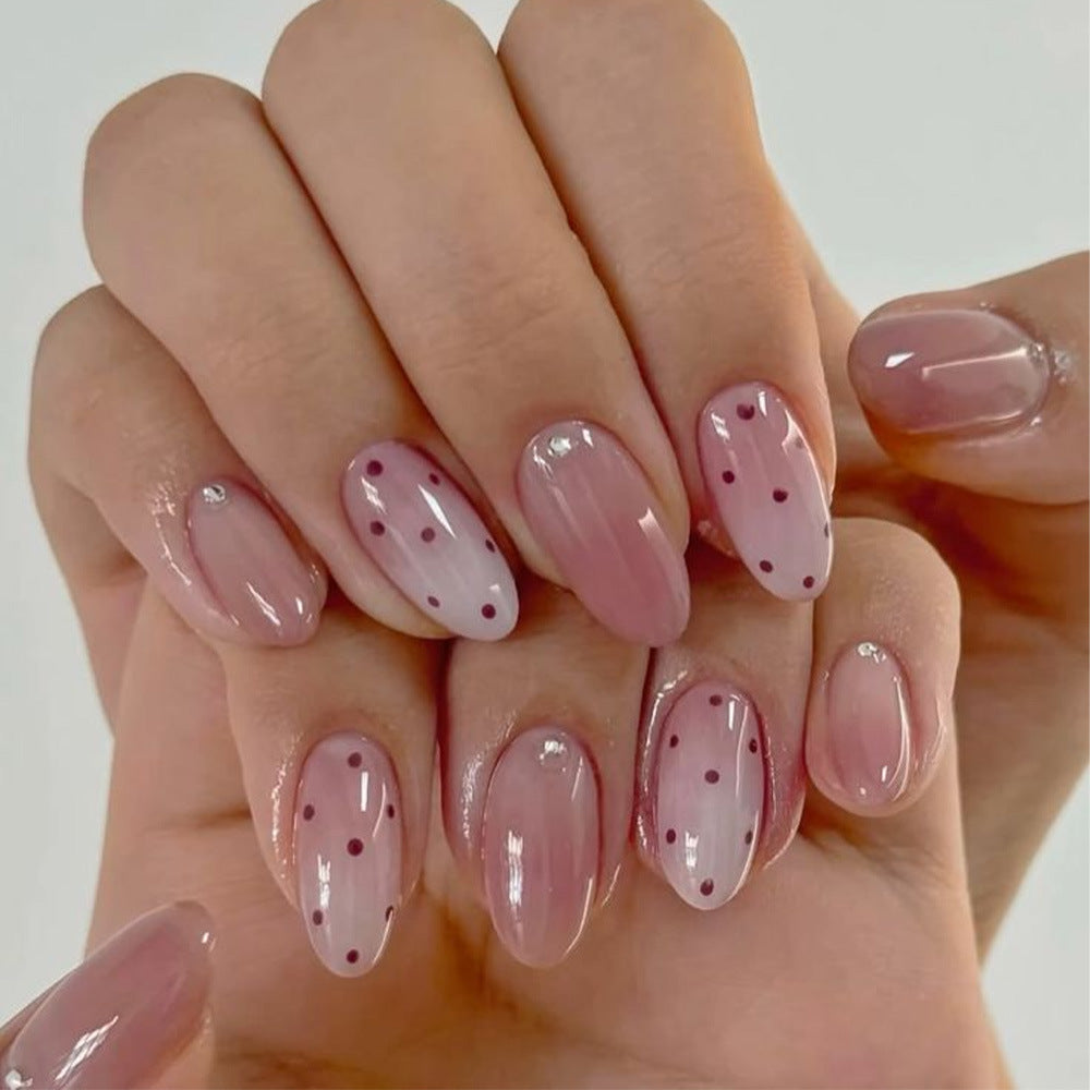 1Artificial nails with floral 3D applications Miroken
