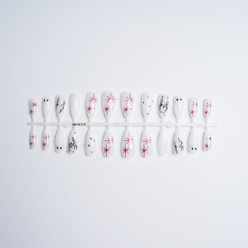 1Artistic nail set with stainless steel applications Miroken