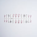 1Artistic nail set with stainless steel applications Miroken