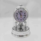 1Classic table clock in elegant glass case Miroken