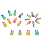 1Nail set with elegant glitter design Miroken