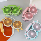 1Unisex portable double fan neck fan with flexible gooseneck and rechargeable battery Miroken