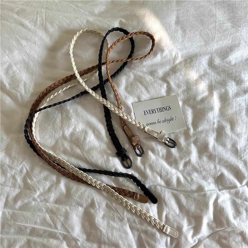1Braided Leather Belt Miroken