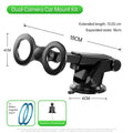 1Unisex Car Mount with Dual Camera Support Miroken