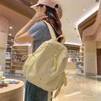 1Backpack with Cute Plush Keychain and Practical Storage Miroken