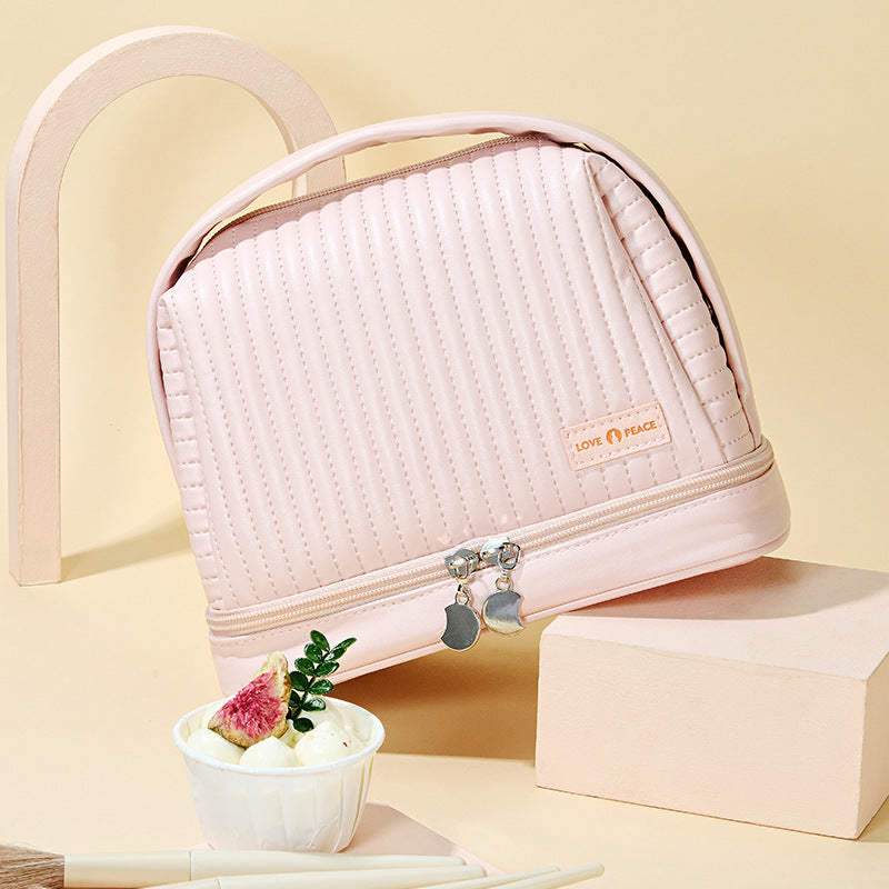 1Elegant Quilted Makeup Case Miroken