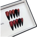 1Artistic Gothic-Inspired Press-On Nail Set Miroken