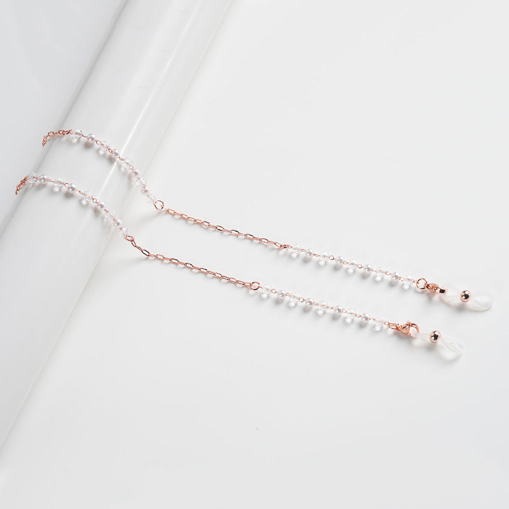 1Elegant Pearl-Accented Eyewear Chain Miroken