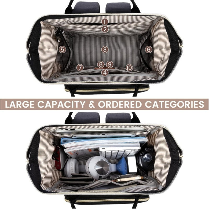 1Multifunctional backpack with practical compartments Miroken