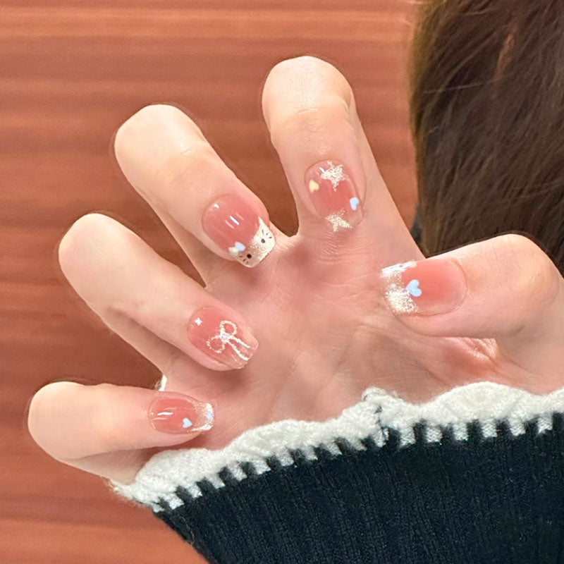 1Artificial nails with creative design elements Miroken