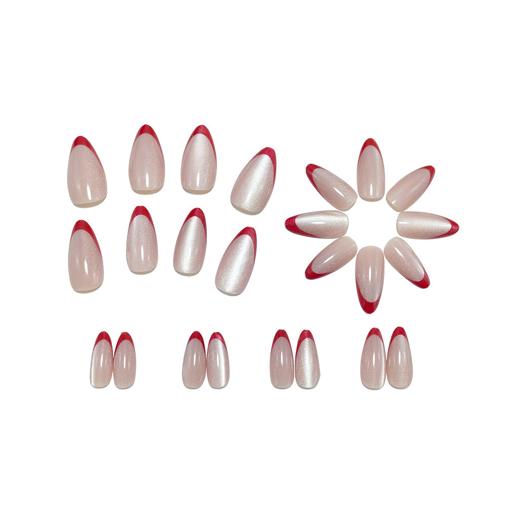 1Noble Stiletto Fake Nails with Glossy Finish and Gradient Miroken