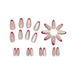 1Noble Stiletto Fake Nails with Glossy Finish and Gradient Miroken