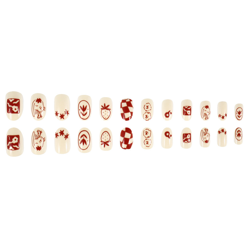 1Artistic Themed Press-On Nail Set Miroken