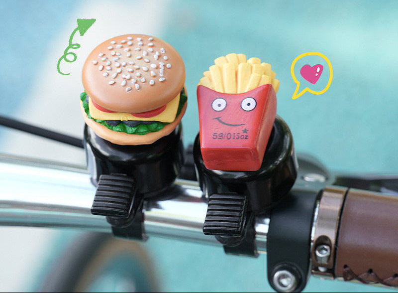 1novelty handlebar bicycle bell with silicone popcorn topper and universal clamp Miroken
