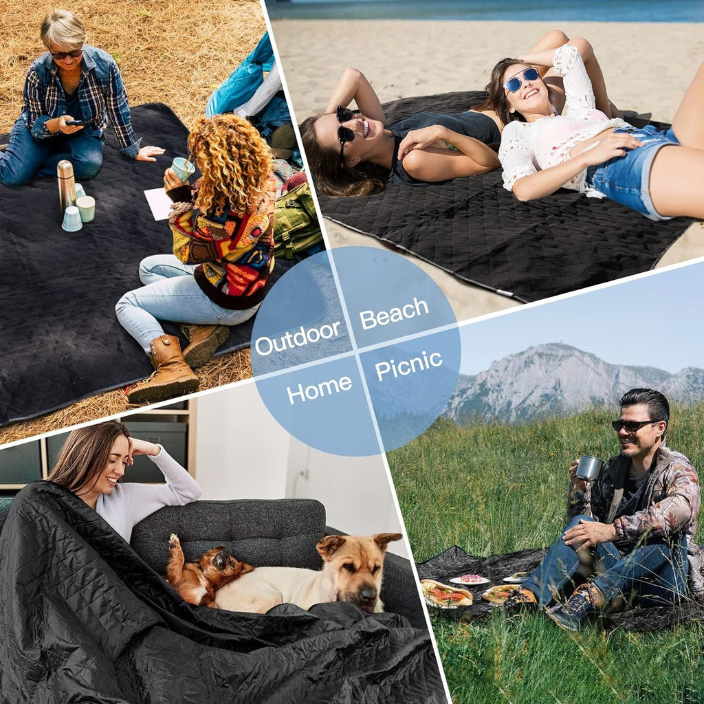 1Compact Folding Picnic Blanket Miroken