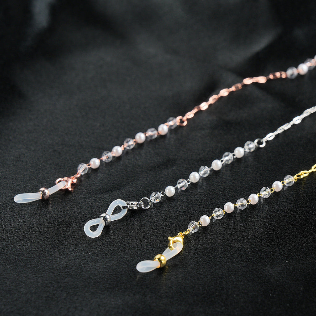 1Elegant Pearl-Accented Eyewear Chain Miroken