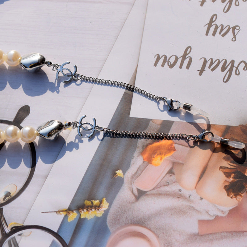 1Elegant Faux Pearl Eyewear Chain Miroken