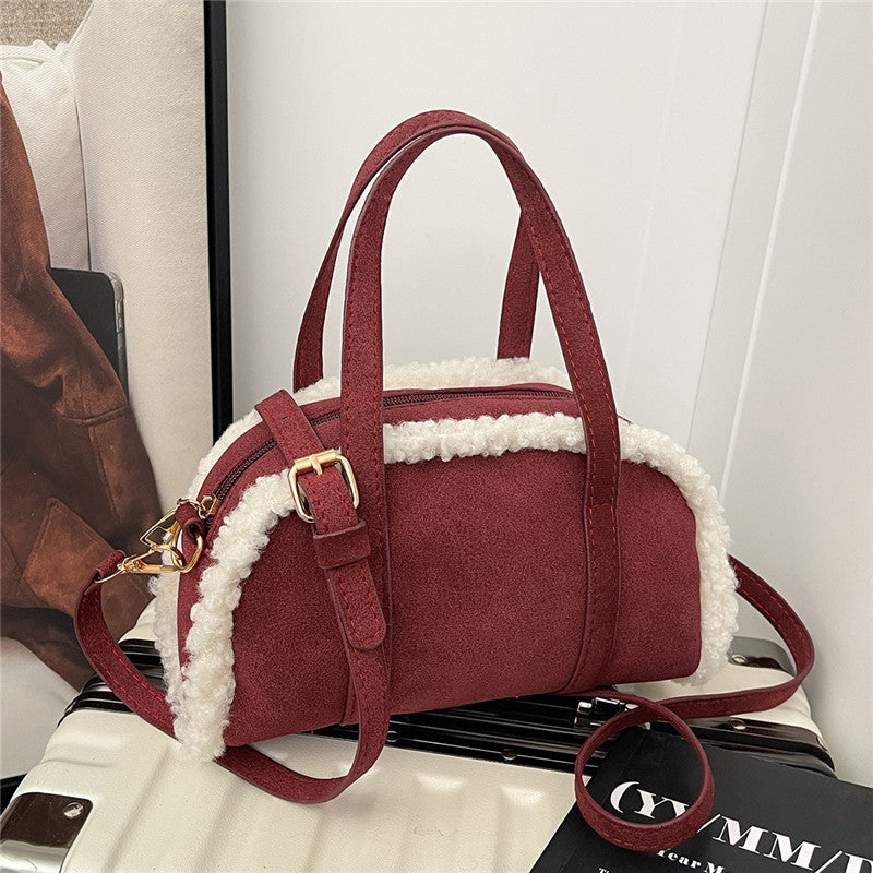1WoCozy Plush Texture Handbag Miroken