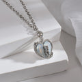 1Heart pendant necklace with sparkling accents Miroken