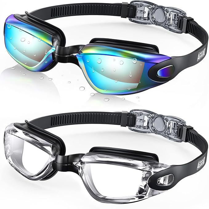 1Swim goggles with adjustable head strap and anti-fog technology Miroken