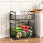 1Rolling Kitchen Storage Rack Miroken