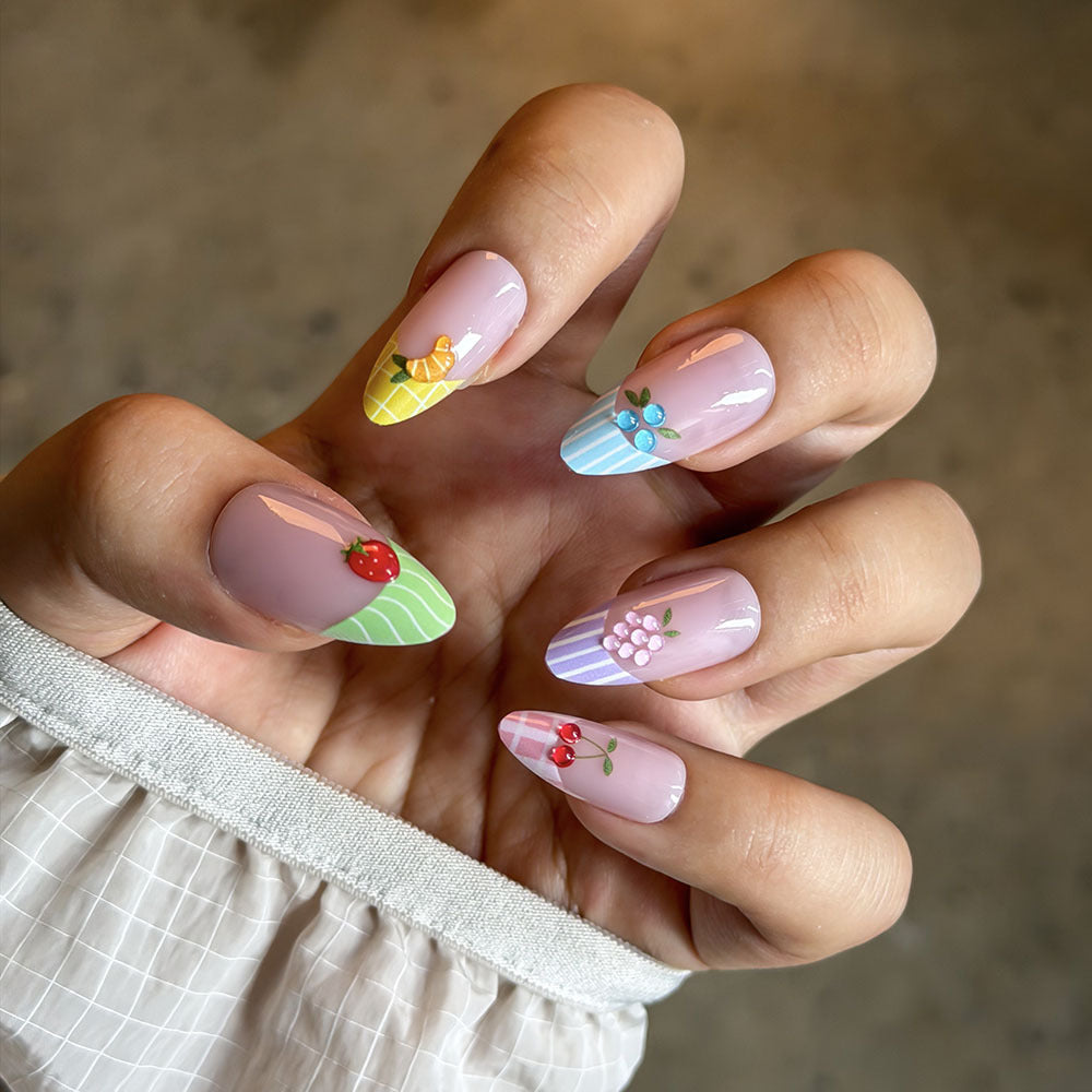 1Fruit-Inspired Artistic Press-On Nail Set Miroken