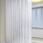 1Textured Water-Repellent Shower Curtain Miroken